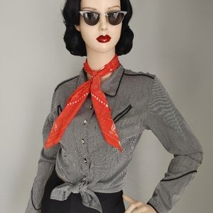 Shelby Ranch Black & Gray Western Button Down